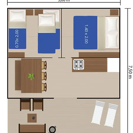 Vakantiepark Easyatent Luxe Safari Tent Krk Krk Town